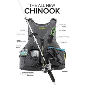 2023 NRS Chinook Fishing Life Jacket PFD