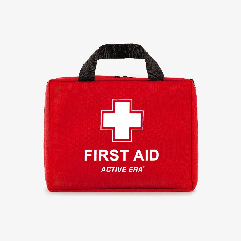 90 Piece Premium First Aid Kit Bag - Red