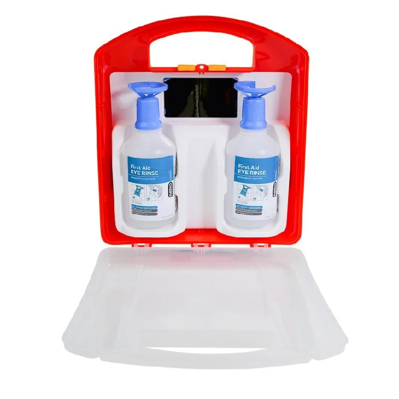 Eyewash Station First Aid Kit - 75 People, Plastic Case