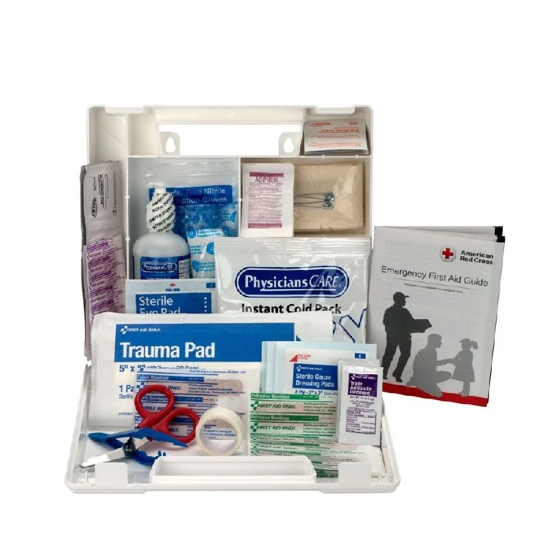 First Aid Only 223-U/FAO 25 Person First Aid Kit, Plastic Case with Dividers