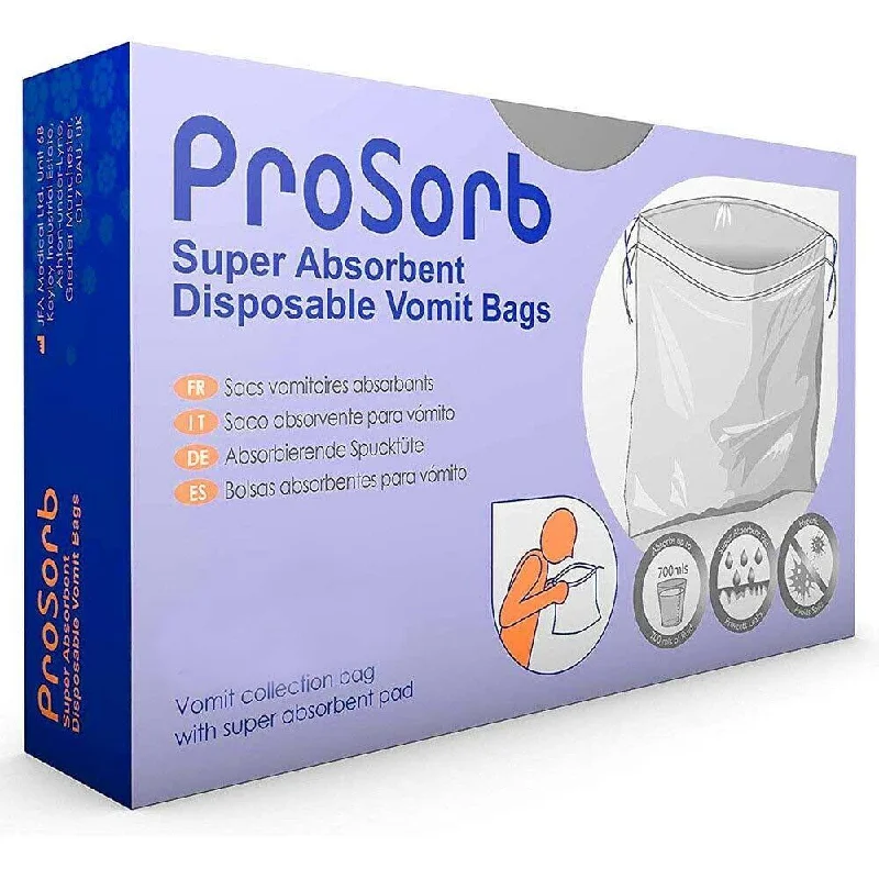 Prosorb Super Absorbent Disposable Sick Vomit Bags x 20