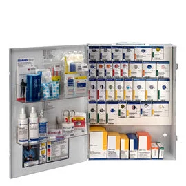 RADNOR™ White Metal Wall Mount 150 Person X-Large First Aid Cabinet