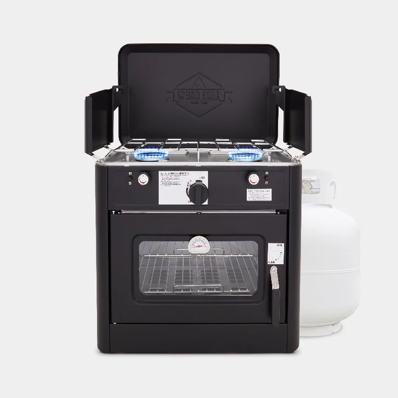 Dual Burner Camping Oven with Carrying Bag