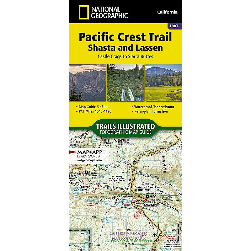 Pacific Crest Trail: Shasta and Lassen Map