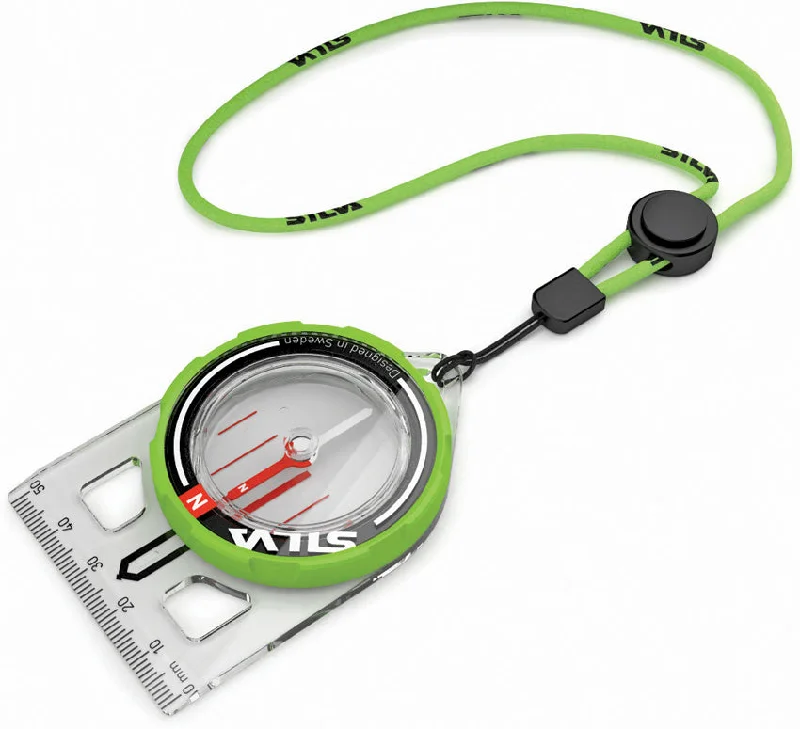 Silva Adjustable Wrist Lanyard Trail Run Compass w/ Scale Card 544947