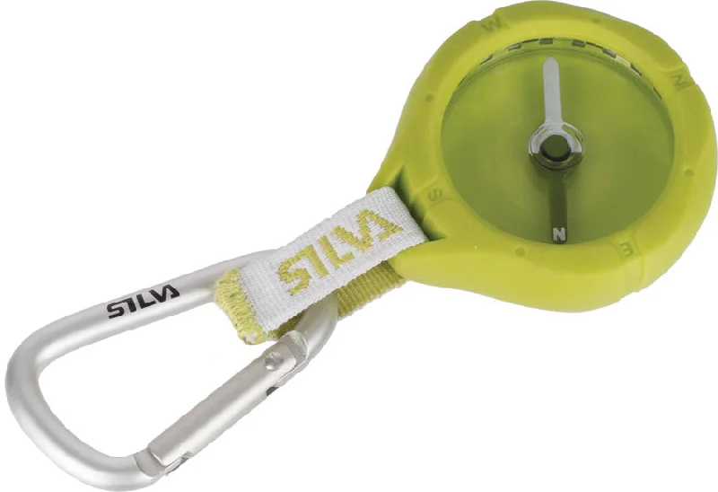 Silva Metro Green Rubber Body Keychain Hiking Compass 544932